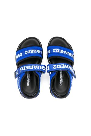 Black Leather Sandals DSQUARED KIDS | 7765902